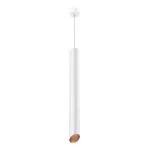 PIXO 610 wisząca max 1x50W, GU10, 230V, kolor miedzi, biały sygnałowy (mat struktura) RAL 9003 T068P61Wh961117