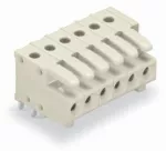 Gniazdo THT konstrukcja kątowa RM 3,5 mm, jasnoszary