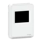 SLP, zadajnik z czujnikiem temp+CO2/VOC, ekran dotykowy, BACnet/Modbus, biały mat.
