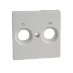 System M, Płytka centralna do gniazd antenowych, TV-FM, biały polarny
