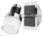 5021 Kinkiet Harold LED/5W IP44 (400lm,4000K) chrom/czarny/opal 230V, 50Hz