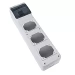 Obudowa z tworzywa seria M-BOX 6 modułów pokrywa z 3 perforacjami IP65 (490x125x107)