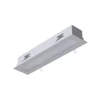 BURGOS Y1 wpust stropowy LED 9W/873lm/3000K, 230V, srebrny aluminiowy (mat struktura) RAL 9006