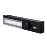 Lampa LED do szafy z gniazdem Schuko, PanelSeT, PanelSet, 640lm