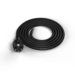 PP-40H/1,5M/3X2,5/H05VV-F Przewód przyłączeniowy z wtyczką prostą IP44; 3x2,5; H05VV-F; 1,5m; czarny