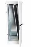 Szafa Zewnętrzna Street Box 1400x600x1100 (szer/gł/wys) 2x21U, Dwupłaszczowa, Aluminiowa, RAL 7035
