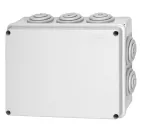 Puszka instalacyjna z dławikami, śruby metalowe, IP44, wym.: 190*145*50 mm