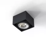 TUZ C4Sh AR111 stropowy max. 1x60W, G53, 12V/AC, czarny głęboki (mat struktura) RAL 9005