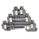 Złączka 3-piętrowa 2,5mm2 szara /25/