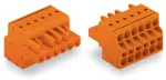 2-przewodowe gniazdo Push-in CAGE CLAMP®, pomarańczowa 231-2302/026-000