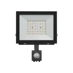 NOCTIS LUX 4 NAŚWIETLACZ 50W WW 230V IP44 176x221x53mm CZARNY czujnik ruchu PIR