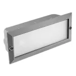 Recessed wall lighting IP44 Tamesis E27 15W Grey PX-0047-GRI
