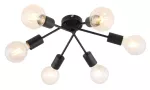 3990 Lampa sufitowa Lamar E27 6xMAX 40W matt black