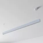 CLEOLine-1 1416mm wisząca DIRECT, OPAL, LED PHILIPS LV 33W/5500lm/940/TD, 230V, srebrny aluminiowy (mat struktura) RAL 9006