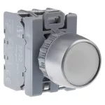 PRZYCISK KRYTY PODŚW BIAŁY.1 ZW. PIERŚCIEŃ NIKLOWANY SP22-KLB-10-LED-UNI\.