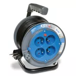 PB-HOME/10M/3X1/H03VV-F Przedłużacz bębnowy domowy HOME LINE IP20 4x2p+Z, 10A,H03VV-F; 3X1; 10m; czarny