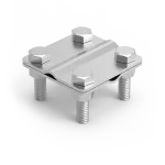 [NI V2A] Złącze krzyżowe 4-śrubowe 57x57mm; M8x30