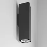 TITO E1 kinkiet max. 2x13W, GU10, 230V, czarny głęboki (mat struktura) RAL 9005