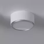 KAPS A1/10 stropowy LED 10W/1000lm/3000K, 230V, kolor srebra (gładki mat), biały sygnałowy (mat struktura) RAL 9003
