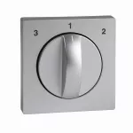 System M, Płytka centralna z pokrętłem do 3-stopniowego łącznika wentylatora, aluminiowy