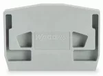 Ścianka końcowa do złączek ze stopką zatrzaskową gr. 4 mm, pomarańczowa