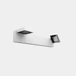 Wall fixture IP66 Modis Optics Double 800mm LED 40.2W LED warm-white 2700K DALI-2/PUSH White 3618lm AS13-37V9F1DS14