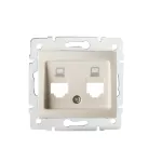 DOMO 02-1419-003 kr Adapter gniazdo komputerowe podwójne 2xRJ45