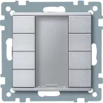 KNX przycisk natynkowy 4-kr. plus aluminium System M