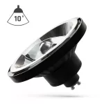 ŻARÓWKA LED AR111 GU10 230V 15W COB 10st NW BLACK SPECTRUM