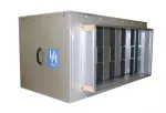 tłumik w obudowie izolowane 700x400 mm, strona prawa
