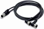SA-C 2 x M12-F-RA M12A-M-AX Przewód czujnika elementu wykonawczego 756-5517/040-010