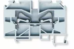 ZSA1- 4.0, Złączka szynowa samozaciskowa / 4 mm2 / TS 35 / 1 tor  - (kolor szary)
