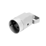 Gniazdo z uchem z uziemieniem 2P+Z 16A 250V IP20 białe