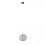 OVO fi220 wisząca max.1x23W, E27, 230V, przewód czarny, kolor miedzi (gładki mat)