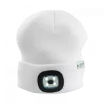 Czapka z latarką LED Biała 1W 6500K IP44