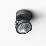 DEDRA C1Sd LED111 stropowy max. 1x20W, G53, 12V/DC, czarny głęboki (mat struktura) RAL 9005