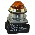 PROMET Lampka NEF30LDSB 24V-230V W3 żółta