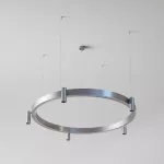 PEDRO 1400 wisząca LED 3000K, 230V + SLM PremiumColor, L09, 5x1190lm/38D/930, 230V, kolor srebra (gładki mat)