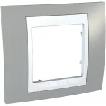 Unica Plus, ramka 1-krotna, szary alabaster