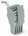 1-przewodowe gniazdo Push-in CAGE CLAMP®, szara 2020-109/124-000