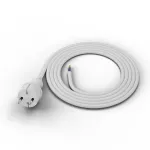PP-40H/2M/2X1,5/H05VV-F Przewód przyłączeniowy z wtyczką prostą IP44 ; 2x1,5; H05VV-F; 2m; biały