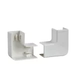 Ultra - łącznik pionowy 90° - 60 x 25/40/60 mm - ABS - biały
