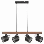 3300 Lampa wisząca Rotem E14 4xMAX40W black waln