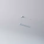 AVAR 570 wisząca, dyfuzor płaski OPAL, LED PHILIPS LV 12,8W/1973lm/930/TD/CAS, 230V, srebrny aluminiowy (mat) RAL 9006