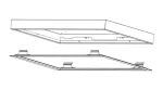 Zestaw do montażu natynkowego SLIM NEO 600x600 / biała 9003ds