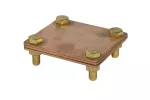 [NI V2A] Złącze uniwersalne bednarka / bednarka 100x100mm
