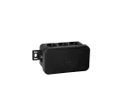 038-05 czarna Puszka hermetyczna n/t 80x45x41mm IP54 8-wl klik z osł.