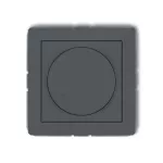 DECO Mechanizm elektronicznego regulatora oświetlenia przyciskowo-obrotowego do lamp LED grafitowy mat