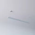 AVAR 1420 wisząca, dyfuzor płaski OPAL, LED PHILIPS LV 32W/4933lm/930/TD, 230V, srebrny aluminiowy (mat) RAL 9006