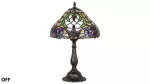 8090 Lampa stołowa Mirella E27 60W tiffany